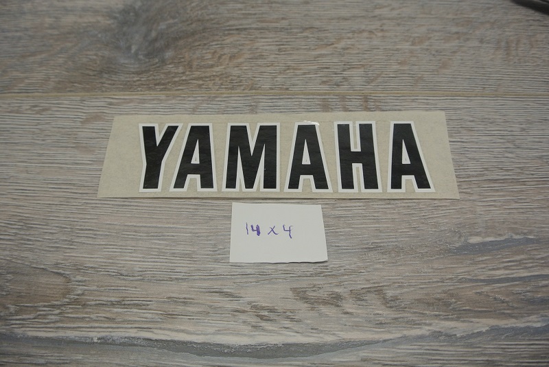 Sticker met tekst Yamaha zw/wt WP-1368